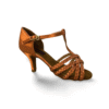 Martina – Scarpa da Ballo Latino in Raso con Cinturini Intrecciati Made in Italy