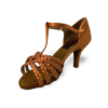 Martina – Scarpa da Ballo Latino in Raso con Cinturini Intrecciati Made in Italy - immagine 2