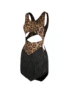 ZYM Kirakira Fringe Dress #25005 WILD LEOPARD - immagine 7