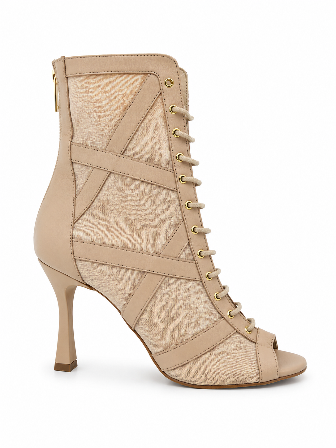 CFC7E8A2-95A9-4CA5-9917-603B51DB2173 Art Hills – Stivaletto Donna da Ballo in Pelle Cipria Made in Italy - immagine 1