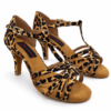 Happy Dancing Art. 1500 Leopard – Sandali da Ballo Latino con T-Bar - immagine 4